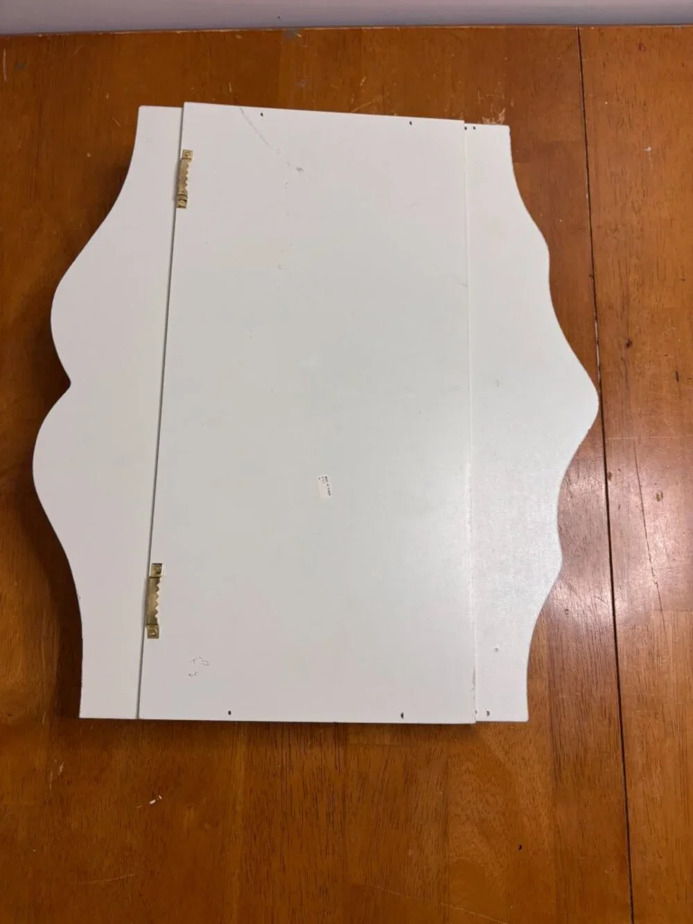 VTG 80s Country Cottage Wall Shelf Mirror & Notepad Green & Peach 3Pc Gallery